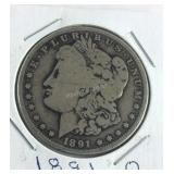 1891 O Morgan Dollar