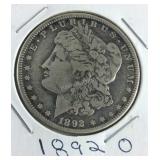 1892 O Morgan Dollar