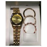 Wrist watch with changeable face designs