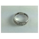 Small Sterling Silver Band /Ring size 7.75