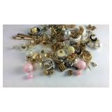 Bag of misc costume jewelry earrings