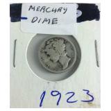 1923 Mercury Dime