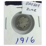 1916 Barber Dime