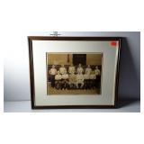 Early sports team photo, framed and matted, 21 x