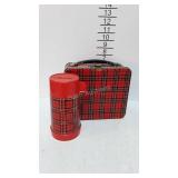 Vintage Aladdin tartan lunchbox with thermos