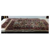 Pair of oriental style wool scatter rugs by
