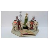 Asian decor - pair of elephant candlestick holders