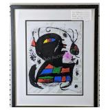 Contemporary print by Joan Miro, 17 by 20 in