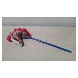 Stick horse with plush head