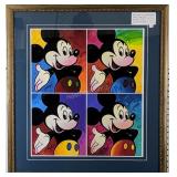 Suite four Mickey Mouse Giclee prints by Peter