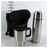 Travel mug & thermos with carry case