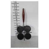 Denmark teak & cast iron trivet by Laurids Lonboro
