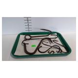 Iron hooks - hay, meat, "S", etc