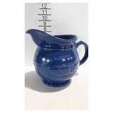 Longaberger pottery blue basket weave pattern
