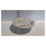 Floral pedestal cake stand with server - Andrea by