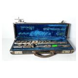 Flute with case, marked A. Cassini Milano