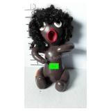 Stoneware statue of little girl, heavy made