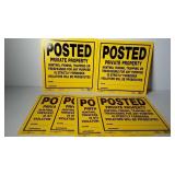 6 Signs - POSTED Private Property