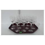 Lenox Starfire hand blown lead crystal stemware,
