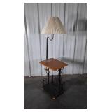 Lamp Table Combo, with pleated Shade