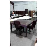 Pier 1 Furniture. 55" square table with 2 chairs