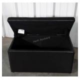 Pleather Footlocker Storage Trunk