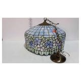 Tiffany style ceiling fixture, a few breaks, but