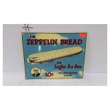Advertising tin sign, Zeppelin Bread