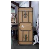 Six foot Folding Table wood Style top shows use