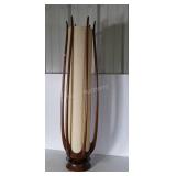 Great looking Mid Century Lamp, real wood with