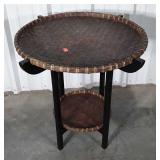 Serving Stand, with splint weave removable 27"