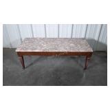 Marble top 48" Coffee Table, real Marble slab