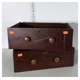 Two oak Drawers, 20x15x7" high