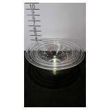 Pyrex - nest of 3 clear glass mixing bowls, 7-10"