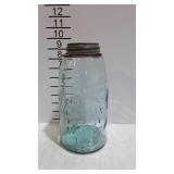 Half gallon blue glass Atlas Mason