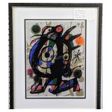 Contemporary print by Joan Miro, 17 by 20 in