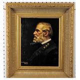 Robert E Lee on canvas by Mary Higginbotham,