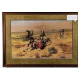 The strenuous life print by CM Russell, 21.75 by