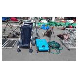 Group lot, includes hose, portable water tank,