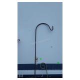 Shepherd hook and garden  trellis
