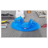 Kids poly rocking horse