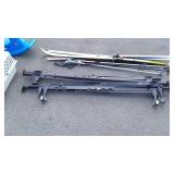 Two sets of metal bed rails