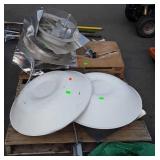 Two power vents and exhaust fans