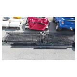Black metal shelving unit do have clips, seller