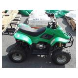 Kids gas powered four wheeler, not tested by Hash