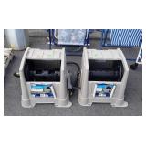 Two poly hose reels, seller code Yi