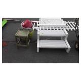 Group lot, includes hot tub steps, poly planters,