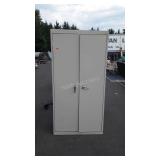 Metal shop cabinet six feet tall