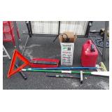 Home Goods group lot, includes mops, poly fuel