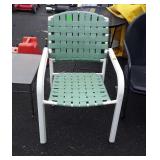 Two outdoor patio chairs